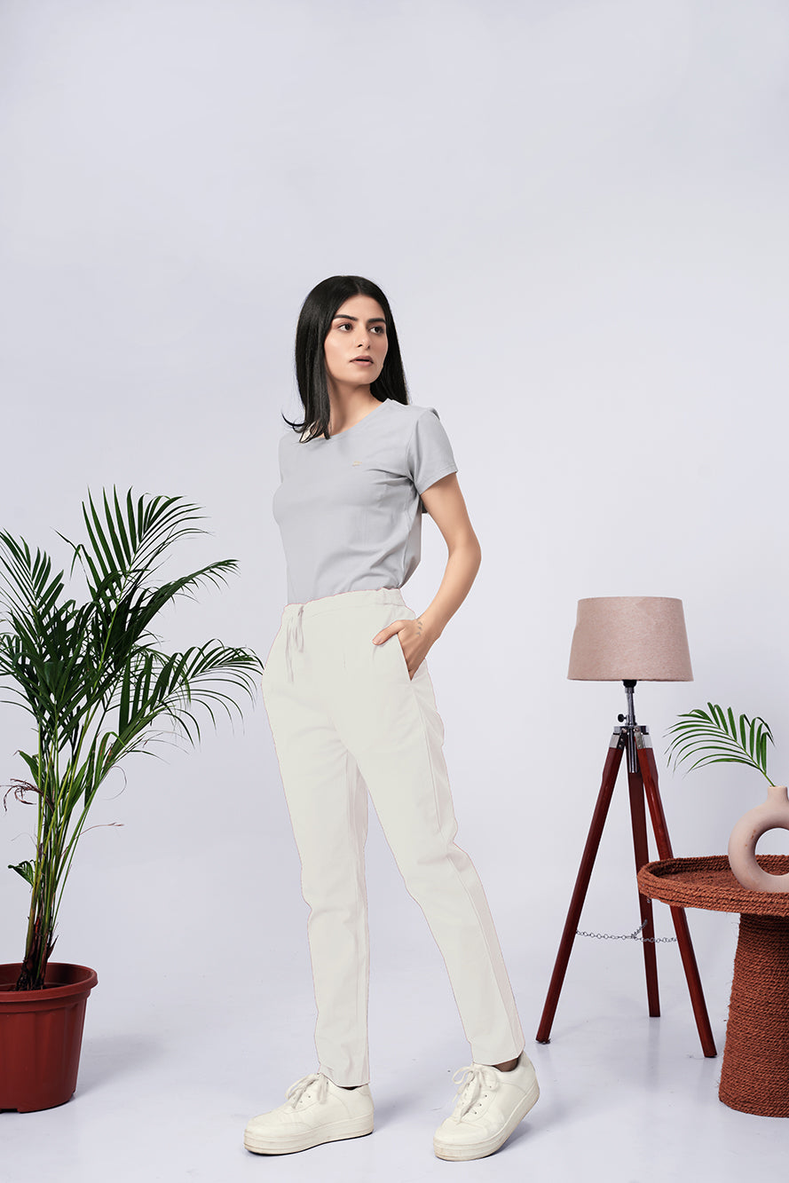 Larqi Women Comfort Low-Rise Easy Wash Trousers
