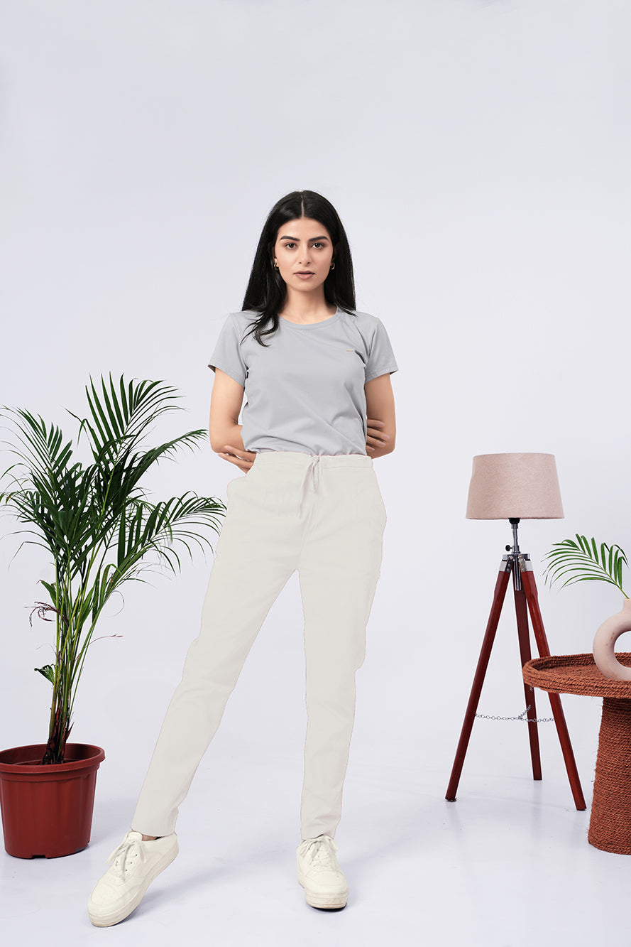 Larqi Women Comfort Low-Rise Easy Wash Trousers