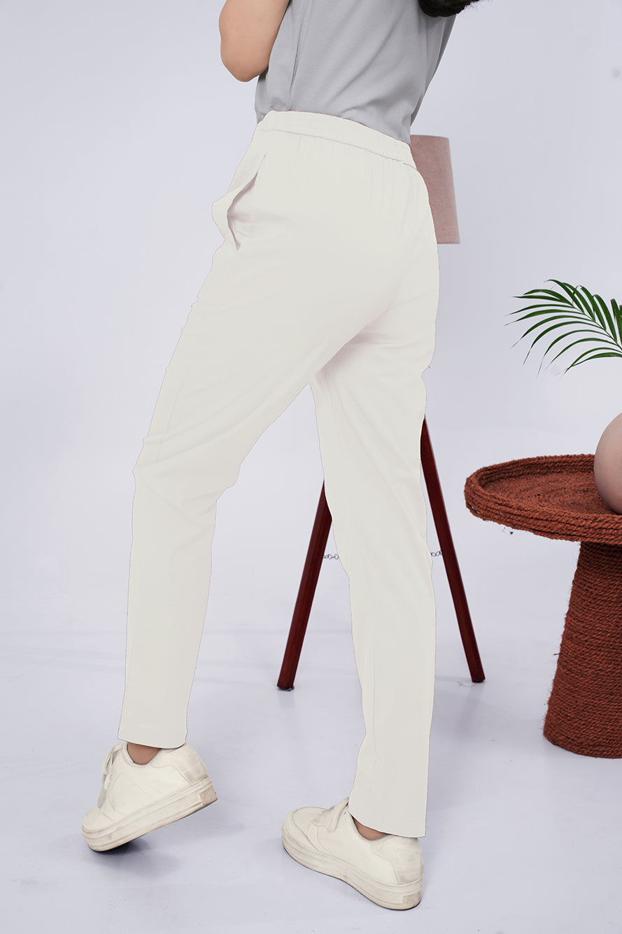 Larqi Women Comfort Low-Rise Easy Wash Trousers
