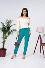 Larqi Women Comfort Low-Rise Easy Wash Trousers