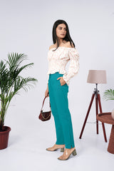 Larqi Women Comfort Low-Rise Easy Wash Trousers