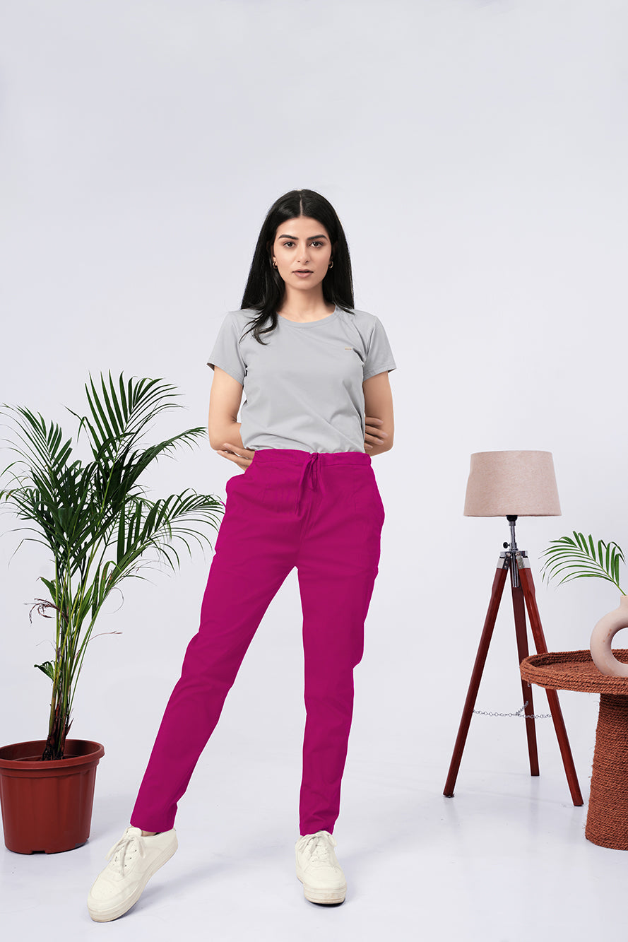 Larqi Women Comfort Low-Rise Easy Wash Trousers