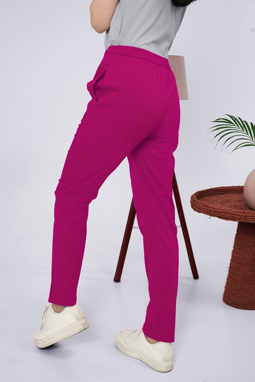 Larqi Women Comfort Low-Rise Easy Wash Trousers