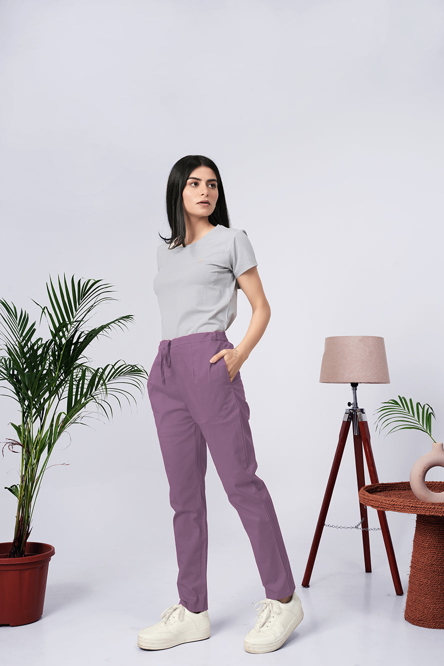 Larqi Women Comfort Low-Rise Easy Wash Trousers