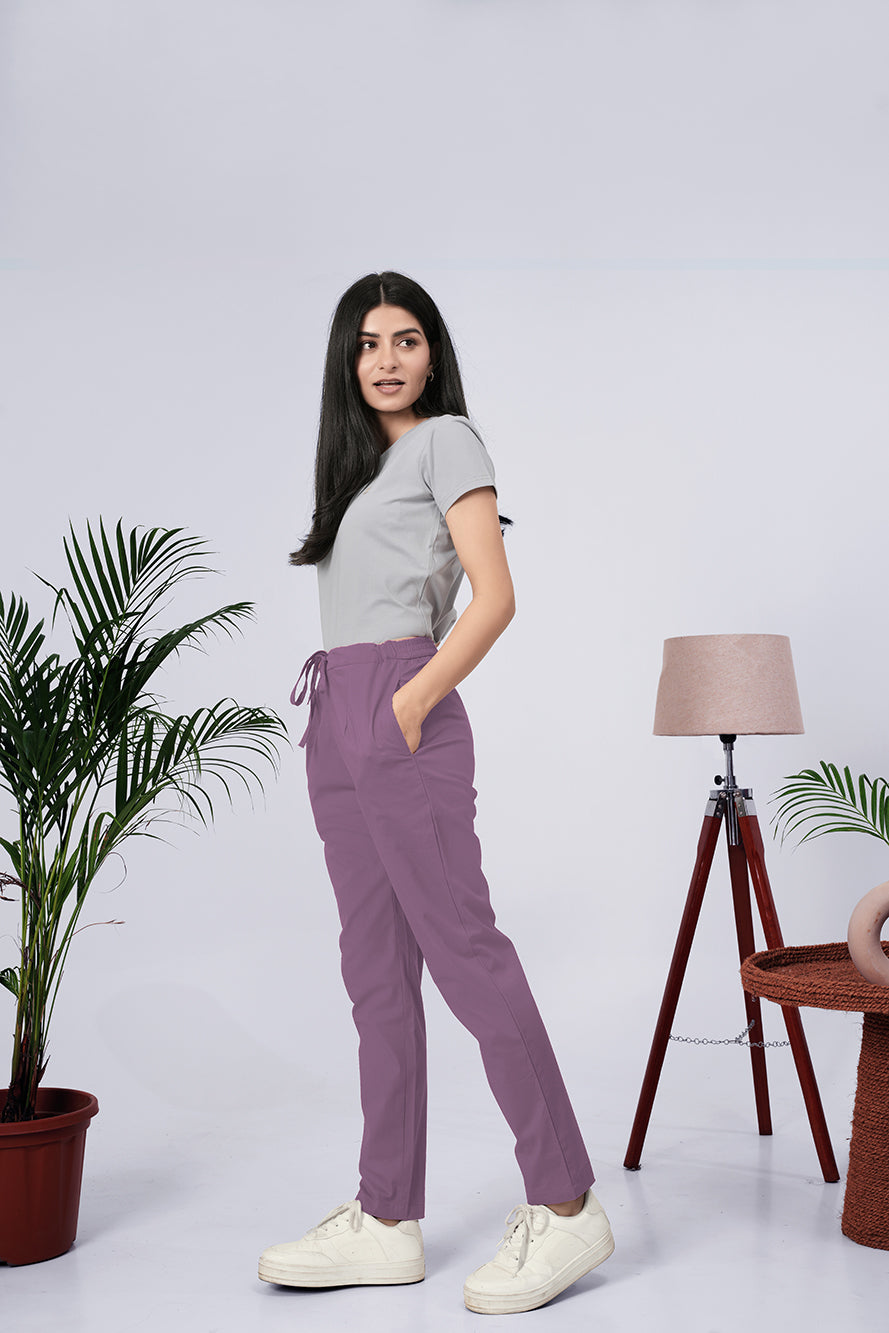 Larqi Women Comfort Low-Rise Easy Wash Trousers