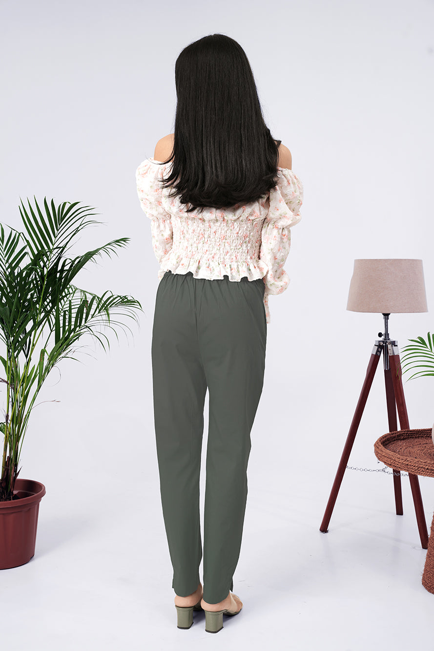 Larqi Women Comfort Low-Rise Easy Wash Trousers