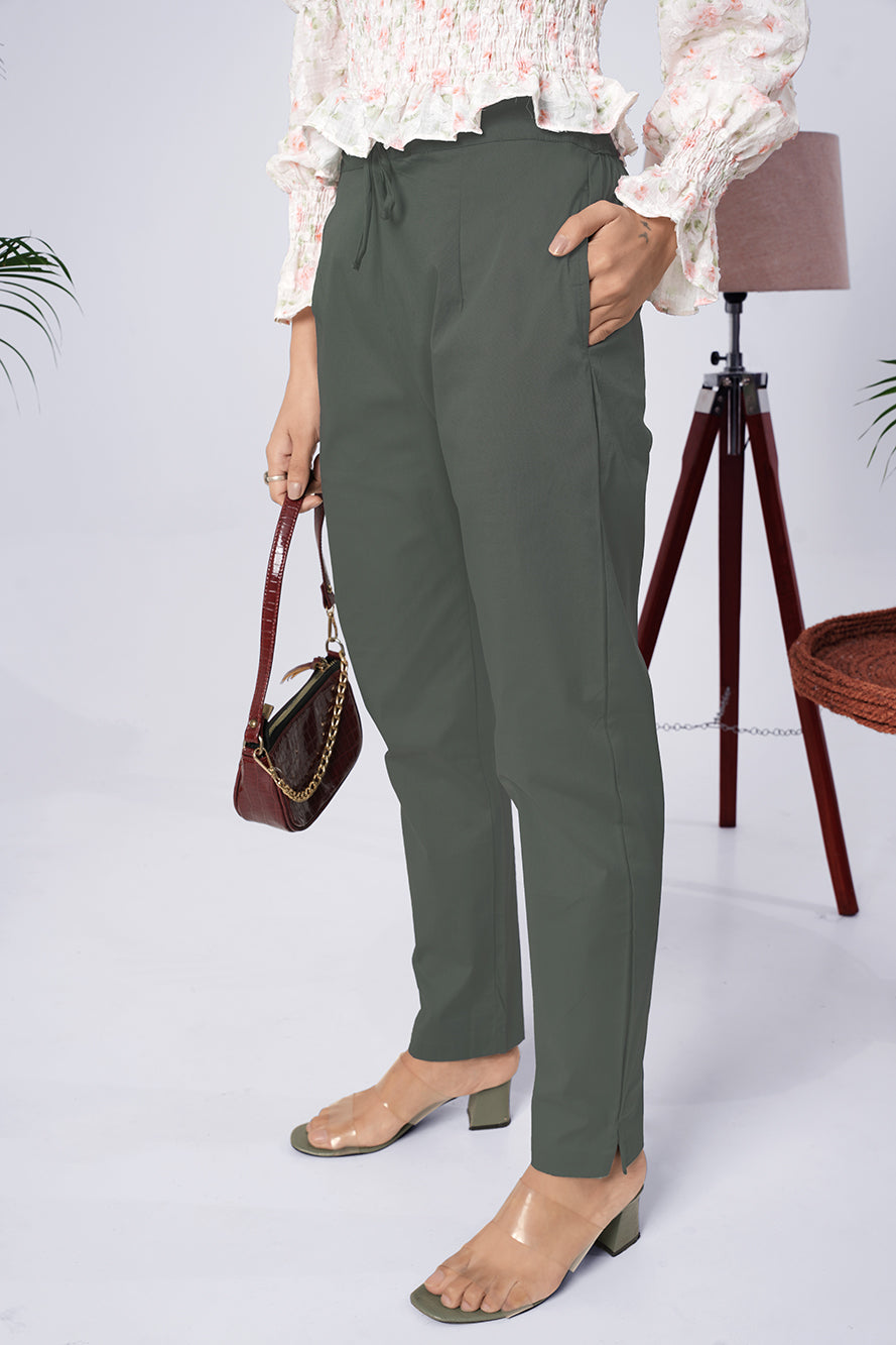 Larqi Women Comfort Low-Rise Easy Wash Trousers