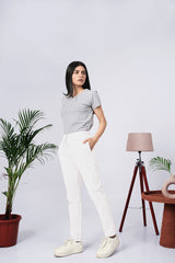 Larqi Women Comfort Low-Rise Easy Wash Trousers