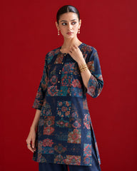 Larqi Blue Printed Tunic Co-Ords - image 3