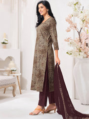 Larqi Women Pure Cotton Beige 3 Pcs Set
