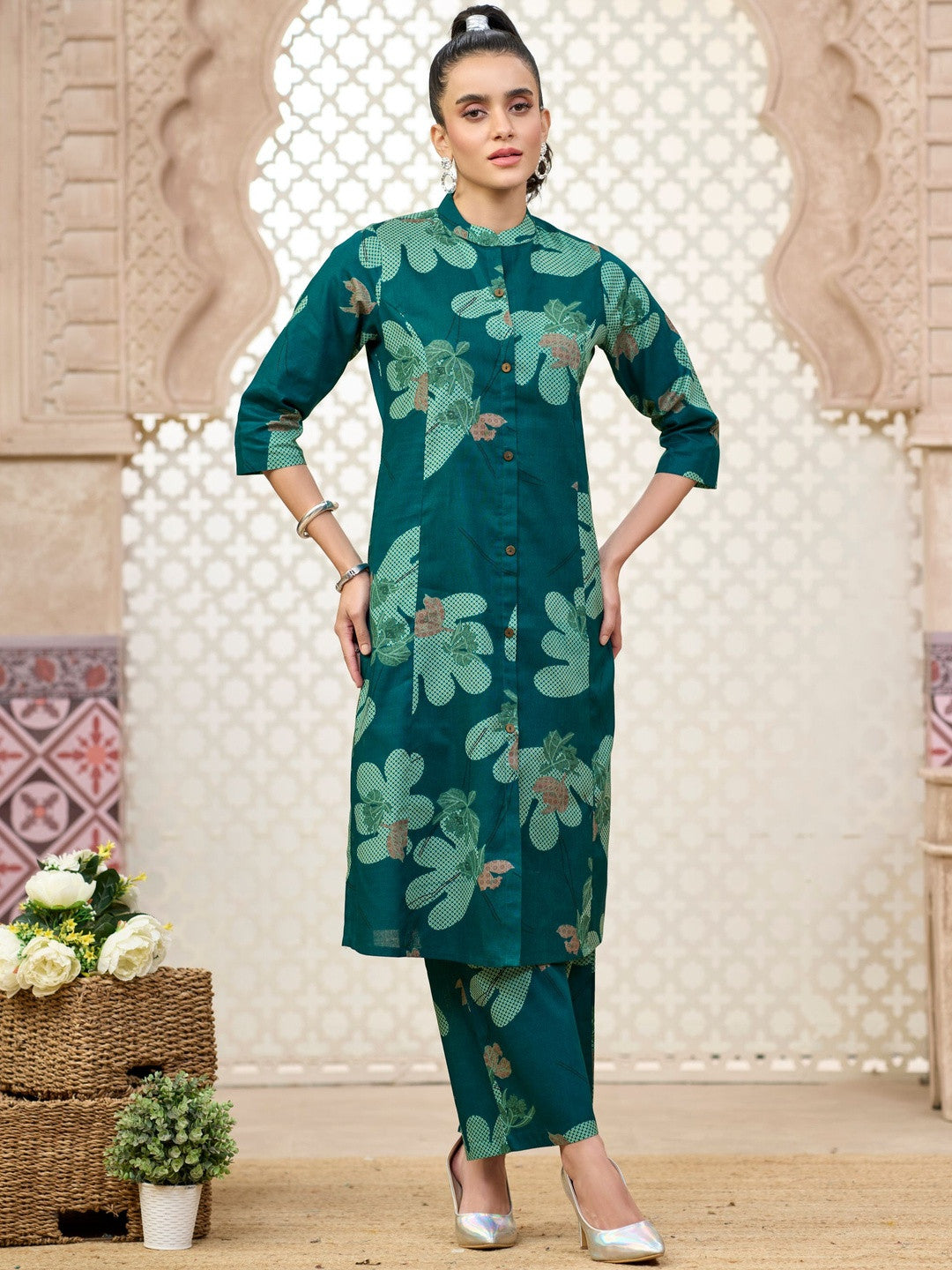 Larqi Women Pure Cotton  Co Ords