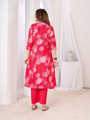 Larqi Women Silk Blend Pink 3 Pcs Set