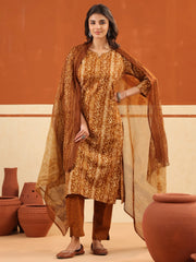Larqi Women Pure Cotton  Bronze 3 Pcs Set
