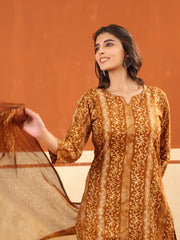 Larqi Women Pure Cotton  Bronze 3 Pcs Set