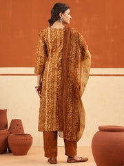 Larqi Women Pure Cotton  Bronze 3 Pcs Set