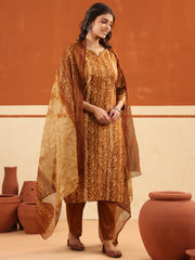 Larqi Women Pure Cotton  Bronze 3 Pcs Set
