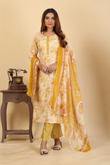 Larqi Women Pure Cotton Pink 3 Pcs Set