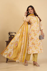 Larqi Women Pure Cotton Pink 3 Pcs Set
