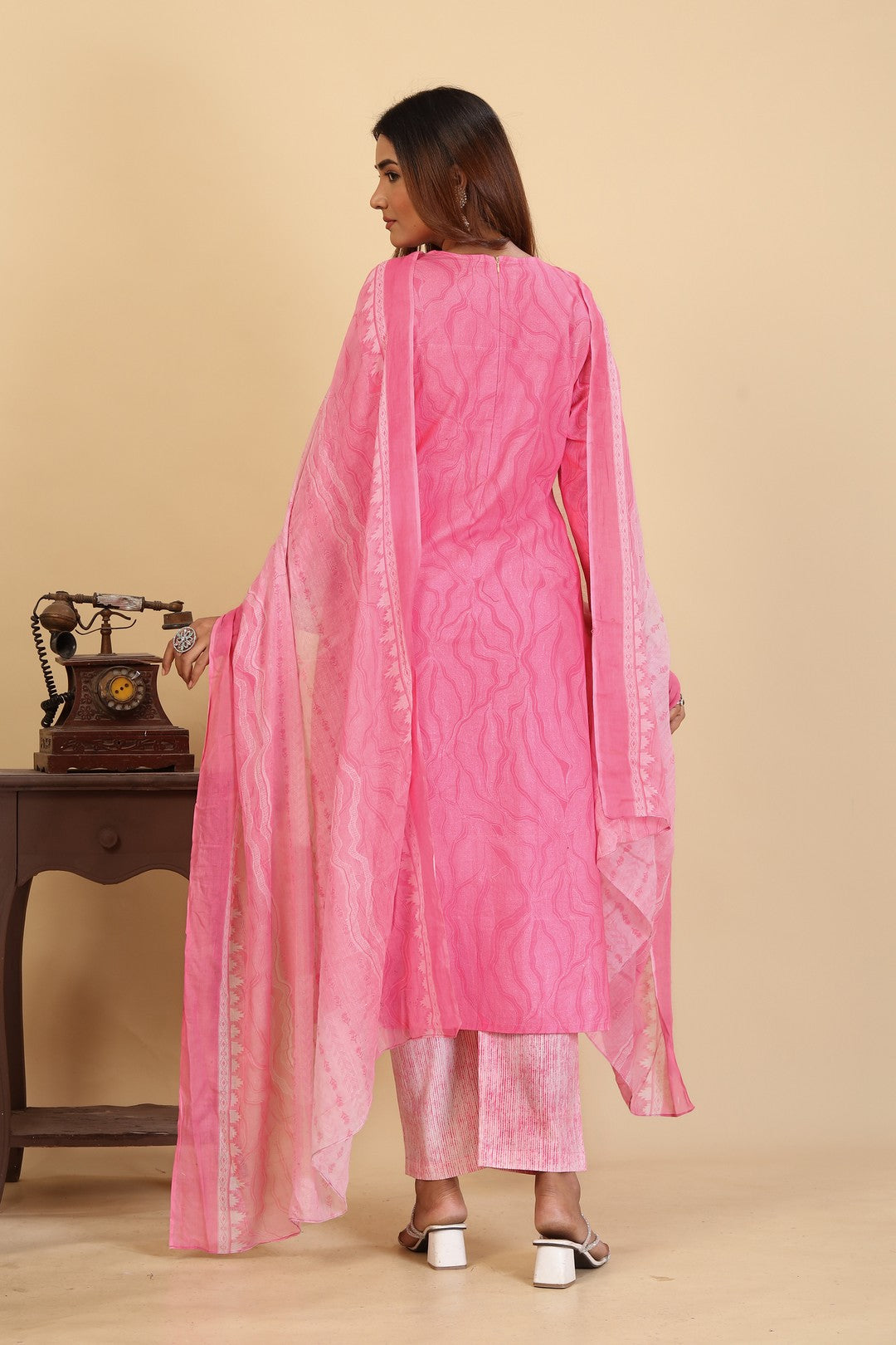 Larqi Women Pure Cotton Green 3 Pcs Set