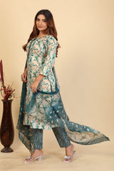 Larqi Women Pure Cotton Beige 3 Pcs Set