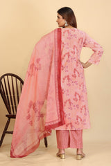 Larqi Women Pure Cotton Khaki 3 Pcs Set