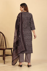 Larqi Women Pure Cotton White 3 Pcs Set