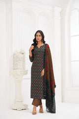 Larqi Women Pure Cotton Blue 3 Pcs Set