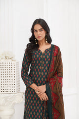 Larqi Women Pure Cotton Blue 3 Pcs Set