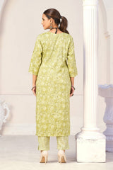 Larqi Women Viscose Rayon Green 3 Pcs Set