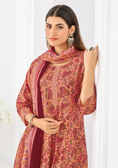 Larqi Women Pure Cotton Orange 3 Pcs Set