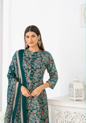 Larqi Women Pure Cotton Navy Blue 3 Pcs Set