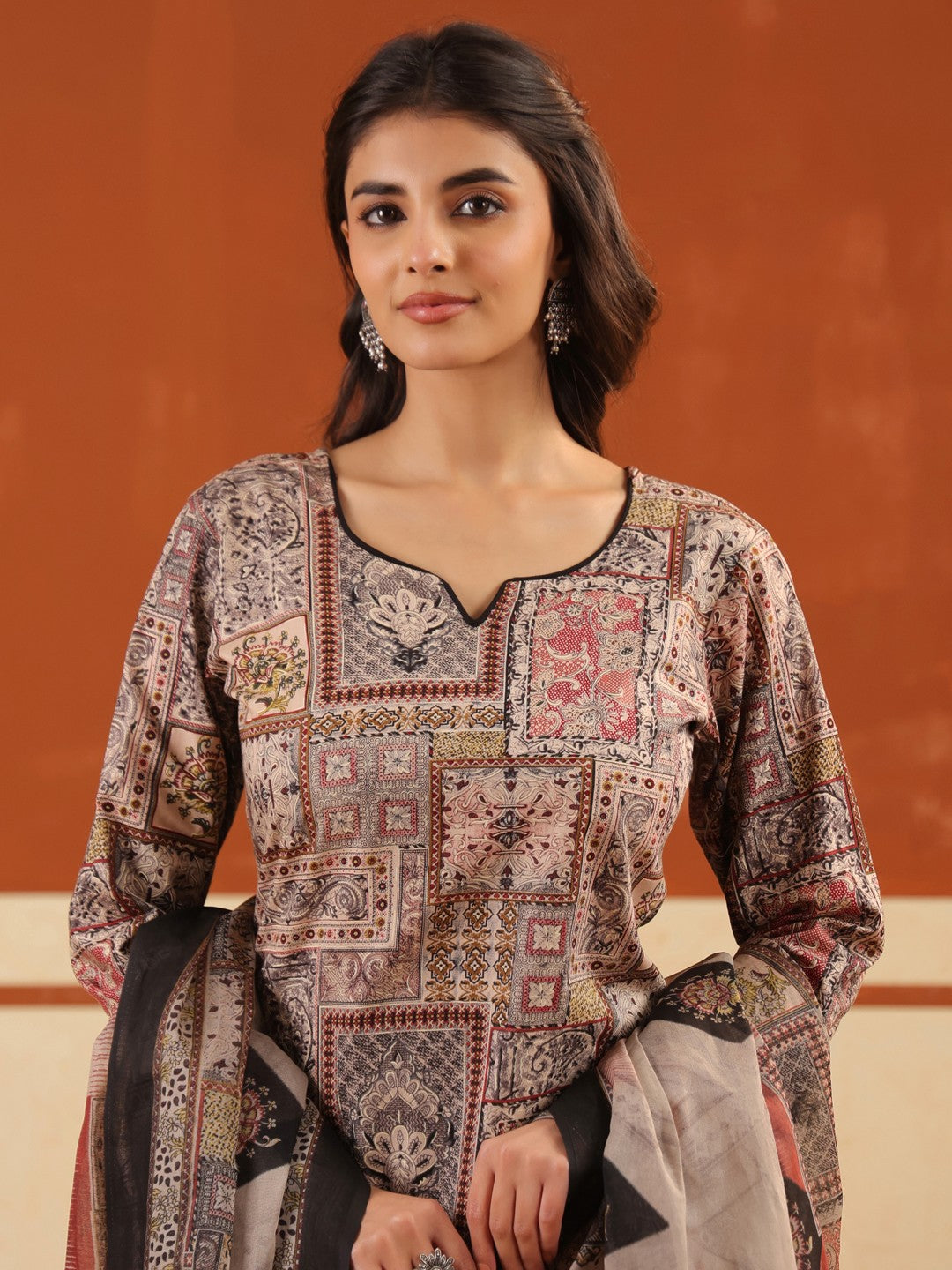 Larqi Women Pure Cotton Beige 3 Pcs Set