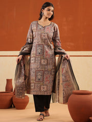 Larqi Women Pure Cotton Beige 3 Pcs Set