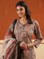 Larqi Women Pure Cotton Beige 3 Pcs Set