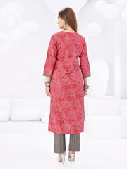 Larqi Women Pure Cotton Pink 3 Pcs Set