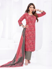 Larqi Women Pure Cotton Pink 3 Pcs Set