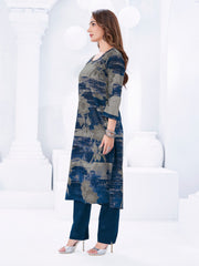 Larqi Women Pure Cotton Navy Blue 3 Pcs Set