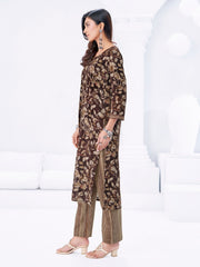 Larqi Women Pure Cotton Brown 3 Pcs Set