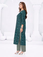 Larqi Women Pure Cotton Green 3 Pcs Set