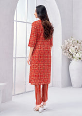 Larqi Women Pure Cotton Orange 3 Pcs Set