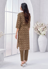 Larqi Women Pure Cotton Brown 3 Pcs Set