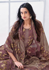 Larqi Women Pure Cotton Purple 3 Pcs Set