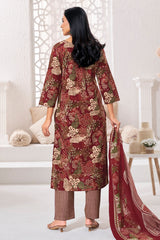 Larqi Women Pure Cotton Rust 3 Pcs Set
