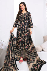 Larqi Women Pure Cotton Black 3 Pcs Set
