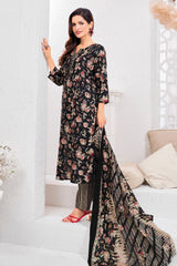Larqi Women Pure Cotton Black 3 Pcs Set