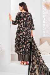 Larqi Women Pure Cotton Black 3 Pcs Set