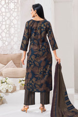 Larqi Women Pure Cotton Navy Blue 3 Pcs Set