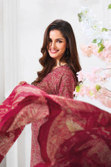 Larqi Women Pure Cotton Pink 3 Pcs Set