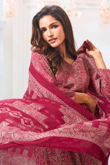 Larqi Women Pure Cotton Pink 3 Pcs Set
