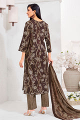 Larqi Women Pure Cotton Brown 3 Pcs Set